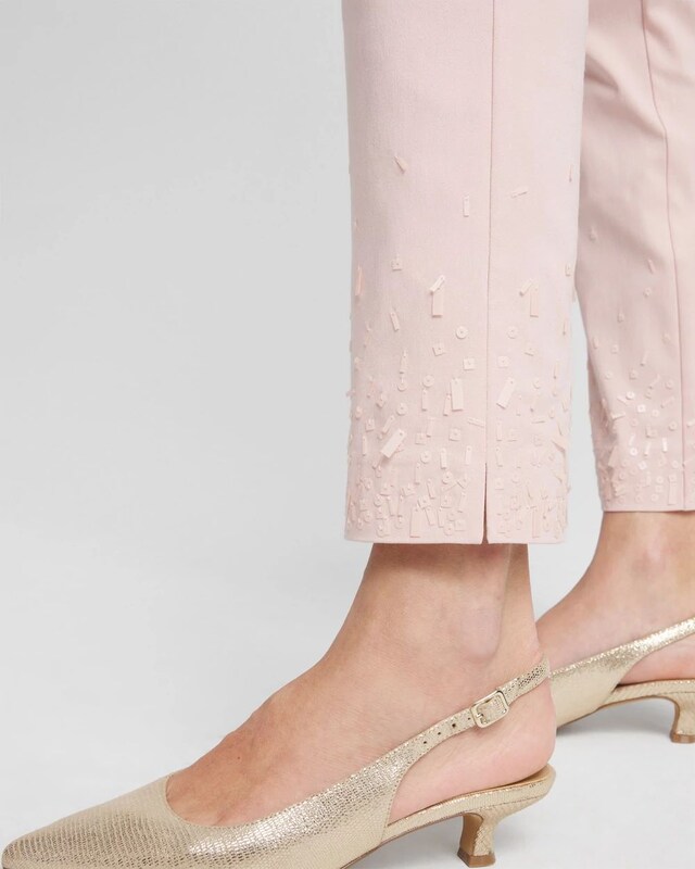 Brigitte Sequined Slim Ankle Pants - image 4